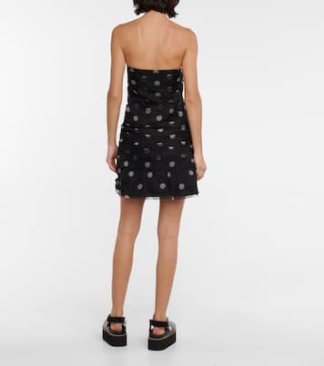 Vestido corto Margot de seda con lunares | SIR