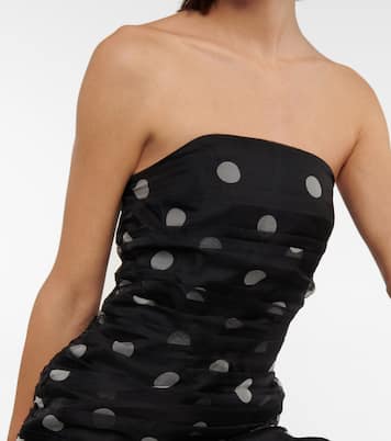 Vestido corto Margot de seda con lunares | SIR