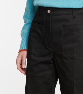 Jean ample à taille haute en coton | Victoria Beckham