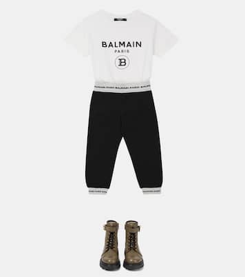 Pantalon de survêtement en coton | Balmain Kids