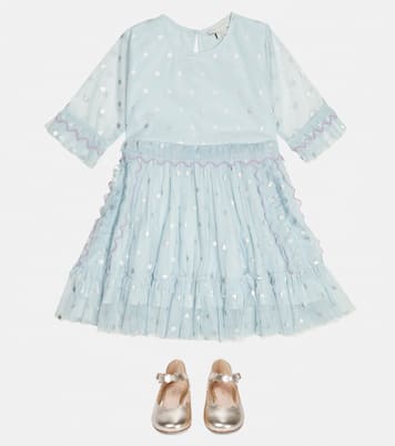 Bedrucktes Kleid aus Tüll | Stella McCartney Kids