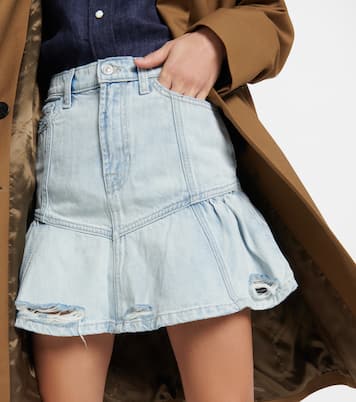 x Cara Delevingne peplum miniskirt | 7 For All Mankind
