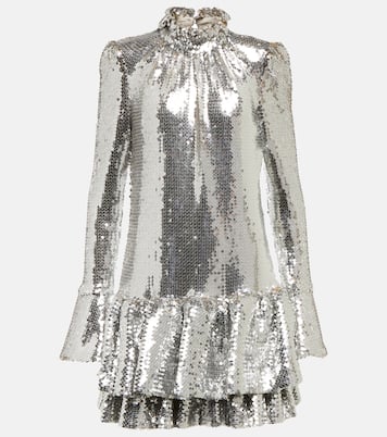 Minikleid mit Pailletten | Rabanne