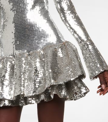 Minikleid mit Pailletten | Rabanne