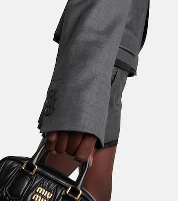 Cropped virgin wool blazer | Miu Miu