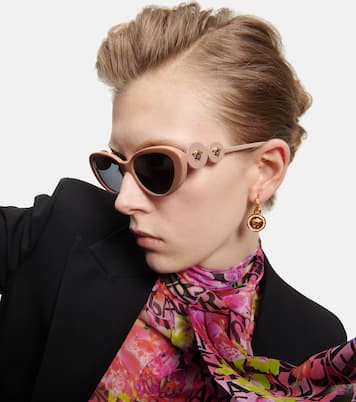 Gafas de sol cat-eye adornadas | Versace