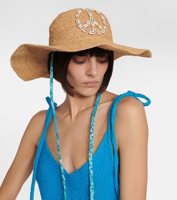 Cappello in rafia con conchiglie | Alanui