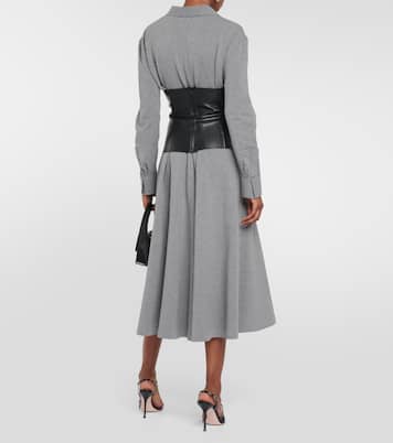 Grace faux leather corset top | Norma Kamali