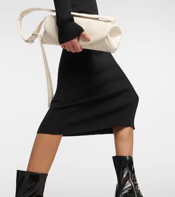 Vestido midi en mezcla de lana | Jil Sander