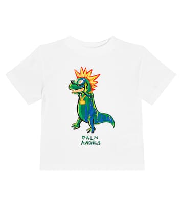 Camiseta de algodón estampada | Palm Angels Kids