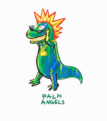 Camiseta de algodón estampada | Palm Angels Kids