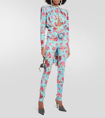 Blouse en soie mélangée à fleurs | Magda Butrym