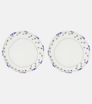x Marni Anemone Milk set of 2 dessert plates | Serax