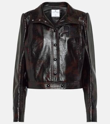 Chaqueta biker en mezcla de alogodón | Courrèges