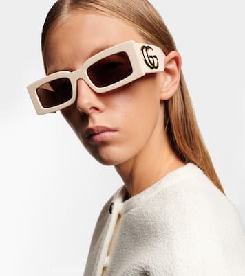 Gafas de sol rectangulares con GG | Gucci