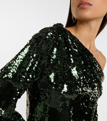 Alice sequined one-shoulder top | Simkhai