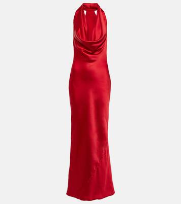 Robe longue en satin | Norma Kamali