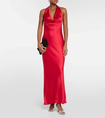 Robe longue en satin | Norma Kamali