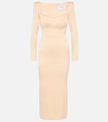 Satin midi dress | Alex Perry