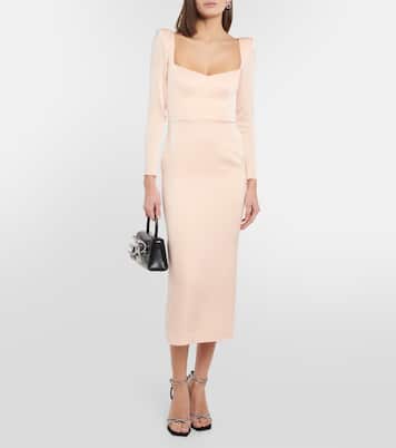 Satin midi dress | Alex Perry