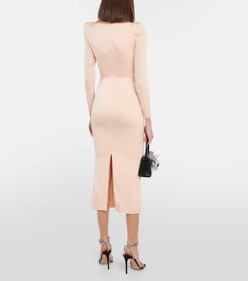 Satin midi dress | Alex Perry