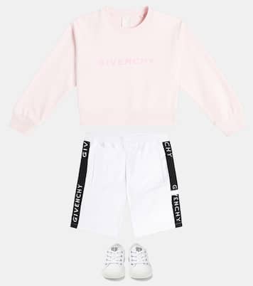 Bermudas de mezcla de algodón con logo | Givenchy Kids