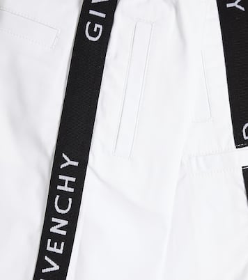 Bermudas de mezcla de algodón con logo | Givenchy Kids