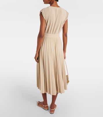 Kiss pleated midi dress | Max Mara
