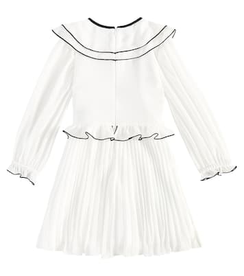 Abito in chiffon con volant | Self-Portrait Kids