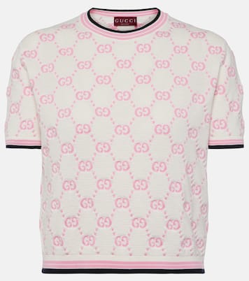 Top de algodón con GG en intarsia | Gucci