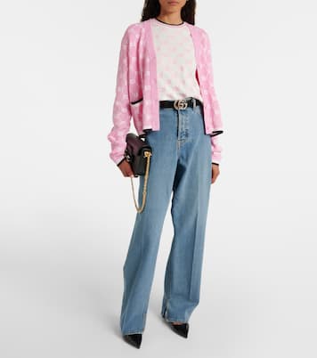 Top de algodón con GG en intarsia | Gucci