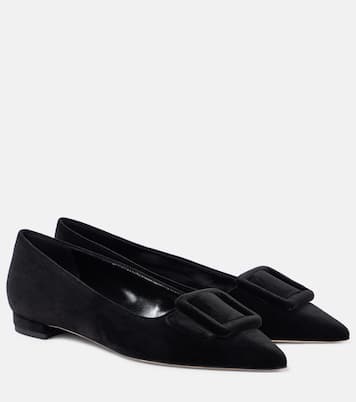 Ballerine Maysaleflat in velluto | Manolo Blahnik