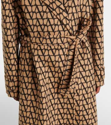Abrigo Toile Iconographe de seda y lana | Valentino