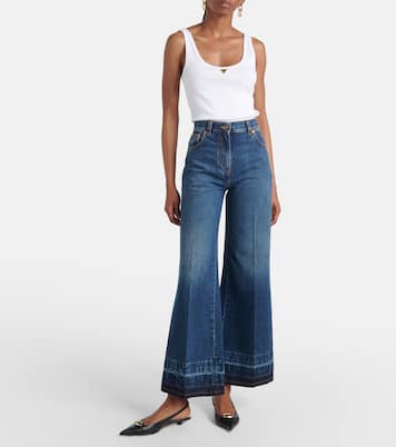 High-Rise Jeans VGold | Valentino