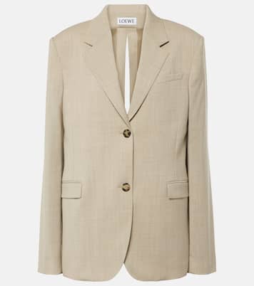 Blazer de lana con abertura | Loewe
