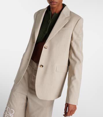 Blazer de lana con abertura | Loewe