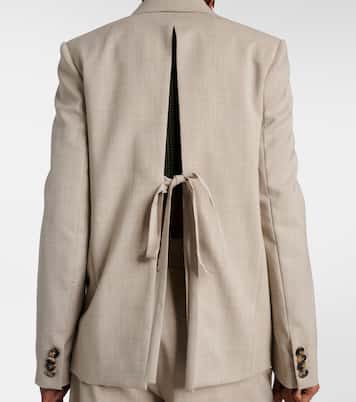 Blazer de lana con abertura | Loewe