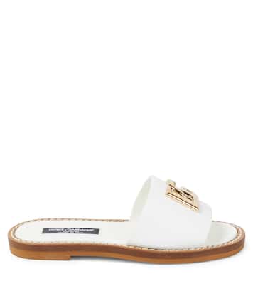 Mules en cuir à logo  | Dolce&Gabbana Kids