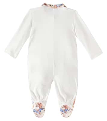 Baby - Tutina in cotone con stampa | Monnalisa
