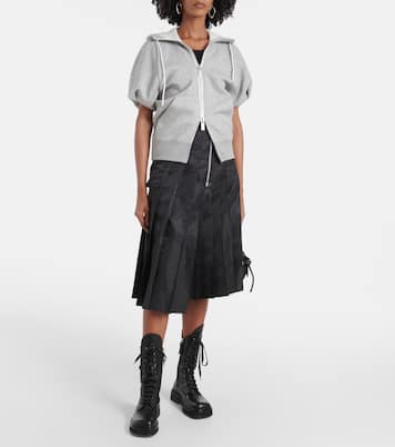 Sponge jersey zip-up hoodie | Sacai