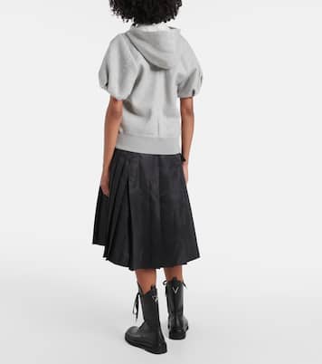 Sponge jersey zip-up hoodie | Sacai