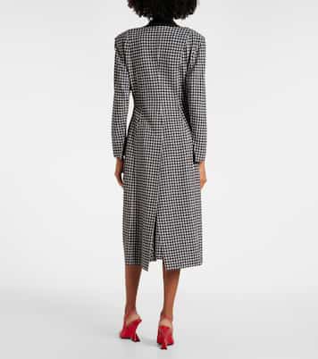 Cappotto monopetto pied-de-poule | Norma Kamali