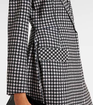 Cappotto monopetto pied-de-poule | Norma Kamali