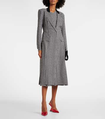 Cappotto monopetto pied-de-poule | Norma Kamali