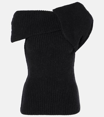 Top asimétrico Porterville de mezcla de alpaca | Rick Owens