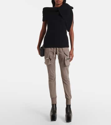 Top asimétrico Porterville de mezcla de alpaca | Rick Owens