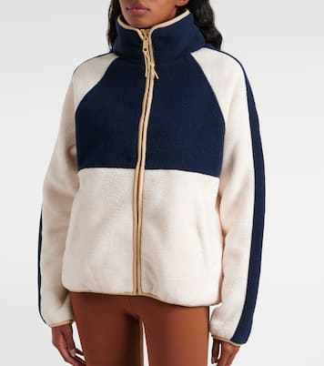 Harlow colorblocked fleece jacket | The Upside