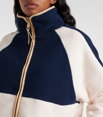 Harlow colorblocked fleece jacket | The Upside