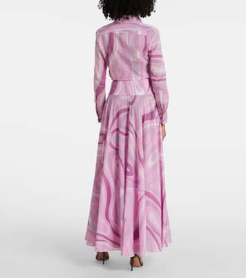 Jupe longue Marmo en coton | Pucci
