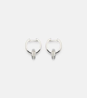 Orecchini Nut in oro 18kt con diamanti | Ileana Makri